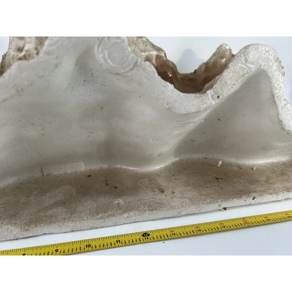 Vintage Molded Styrofoam Mountain Range Backdrop Set Of 2
